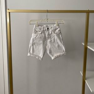 Zara boys white denim shorts